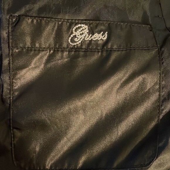 Guess Black Winter Puffer Jacket Size L - Picture 8 of 8